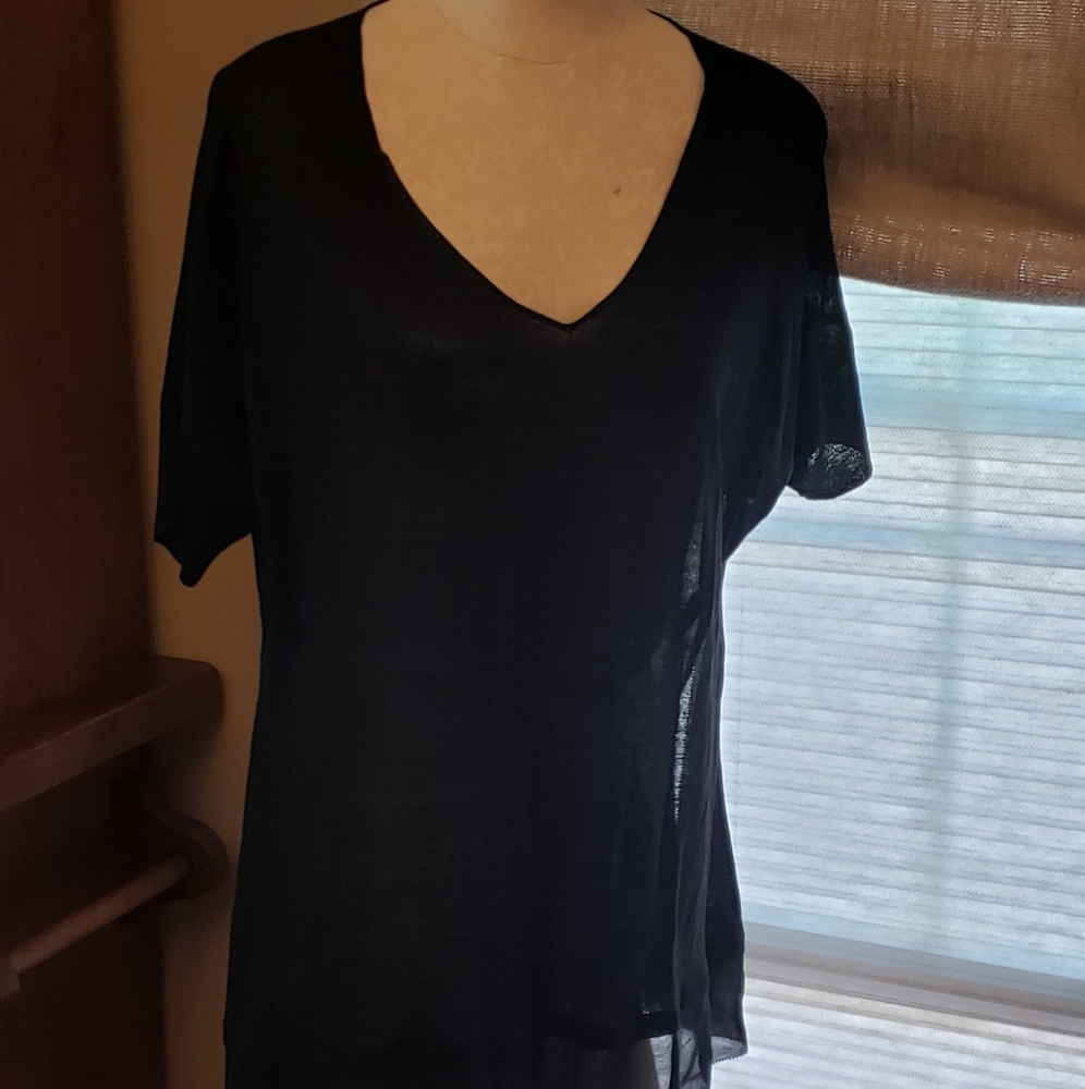 Eileen Fisher layered blouse silky